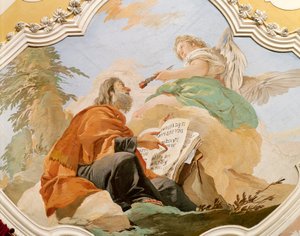Prorok Jeremiasz, Giovanni Battista Tiepolo (1696-1770), fresk, Pałac Patriarchalny, Sala Czerwona, Udine autorstwa Giovanni Battista Tiepolo