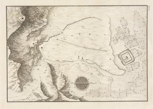 Geometryczny plan zrujnowanego miasta Palmyra, 1753 autorstwa Giovanni Battista 1712 86 after Borra