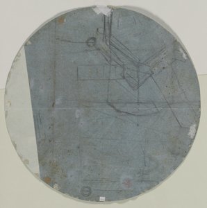 Szkic architektoniczny verso, druga połowa XVII wieku.