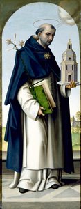 Św. Tomasz z Akwinu, 1512-16 (tempera na desce) autorstwa Giovanni Battista Bertucci