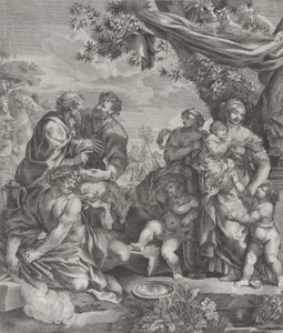 Scena alegoryczna z barankiem ofiarnym, 1640-70.