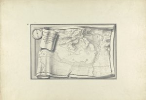 Plan ruin w Sardes ze śladami starożytnych budowli istniejących jeszcze w 1750, ok. 1750 (pióro i atrament z rozmyciem grafitu na papierze) autorstwa Giovanni Battista Borra
