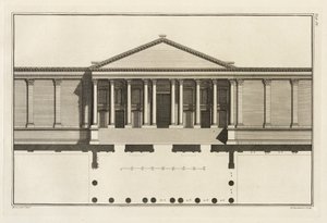 Pionowy Wielki Wejście na Dziedziniec Świątyni, 1753