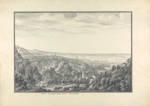 Widok Tivoli w kierunku północnego wiatru autorstwa Giovanni Battista Borra