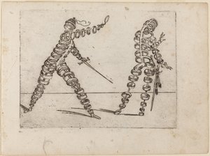 Z „Bizzarie di different Figures” autorstwa Giovanni Battista Bracelli