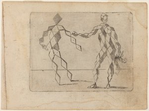 Z „Bizzarie di different Figures” autorstwa Giovanni Battista Bracelli
