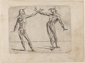 Z „Bizzarie di different Figures” autorstwa Giovanni Battista Bracelli