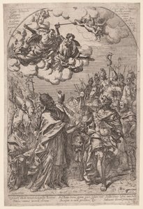 Attila u bram Rzymu autorstwa Giovanni Battista Bracelli, after Alessandro Algardi