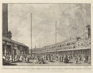 Procesja w Boże Ciało na Piazza San Marco, 17631766.