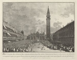 Doża niesiony wokół Piazza San Marco, 17631766.