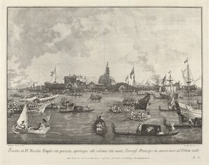 Doża w Bucintoro Opuszczając San Nicolò di Lido, 17631766.
