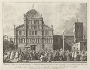 Wizyta doży w San Zaccaria w Wielkanoc 17631766.