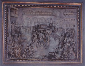 Phalaris i Bull of Perillus, 15901600. autorstwa Giovanni Battista Caccini