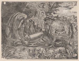 Św. Jan Chrzciciel z barankiem, 1600-35.