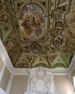 Upadek Faetona (Phaethon) (1625) - Fresk w trompe l