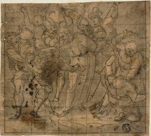Naśmiewanie się z Chrystusa autorstwa Giovanni Battista Castello