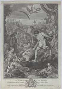 Męczeństwo pochowanego żywcem św. Witalisa z Mediolanu, 1776 r. autorstwa Giovanni Battista Cecchi