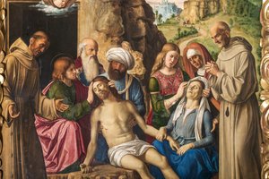 Opłakiwanie Chrystusa, fragment 2384598 autorstwa Giovanni Battista Cima da Conegliano