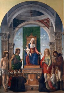 Święta rozmowa autorstwa Giovanni Battista Cima da Conegliano