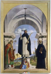 Święty Piotr Męczennik ze świętymi Mikołajem i Benedyktem autorstwa Giovanni Battista Cima da Conegliano