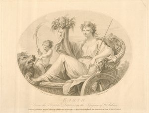 Ziemia rytowana przez Francesco Bartolozziego (1727-1815) opublikowana w Londynie, 1803 (lito)