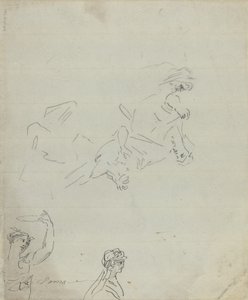 Badania figur [verso] autorstwa Giovanni Battista Cipriani