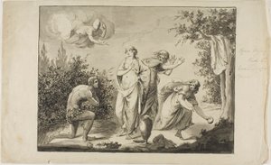Ulisses i Nausicaa autorstwa Giovanni Battista Cipriani