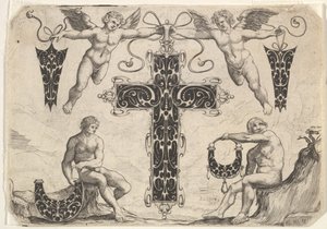 Wisiorek w kształcie krzyża i cztery inne motywy, 1622. autorstwa Giovanni Battista Costantini