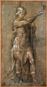 Minerwa, początek XVII wieku autorstwa Giovanni Battista Crespi