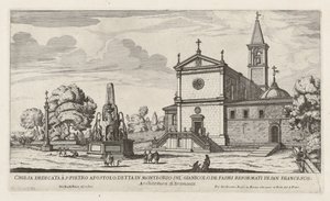 Kościół pod wezwaniem S. Pietro Apostolo (Kościół San Pietro in Montorio) autorstwa Giovanni Battista Falda