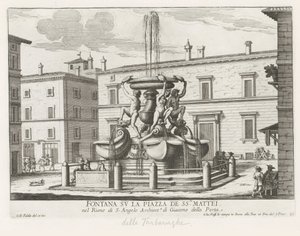 Fontanna Żółwi na Piazza Mattei te Rome Fontanna na Piazza de ss.ri Mattei (tytuł na obiekcie) Fontanny Rzymu (tytuł serii) Fonteinen van Rome (tytuł serii)