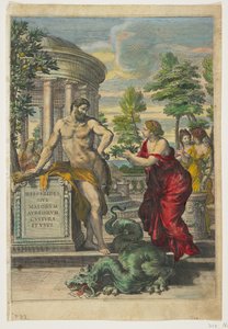 Frontyspis i strona tytułowa z Hesperyd, 1646 autorstwa Giovanni Battista Ferrari
