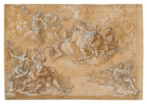 Upadek Faetona autorstwa Giovanni Battista Foggini