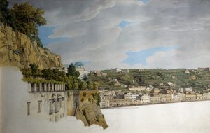 Widok na Neapol z Posillipo (akwarela)