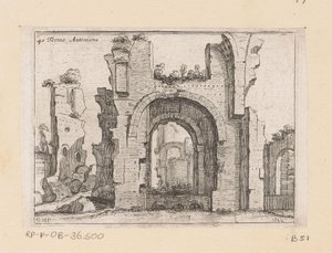 Resten van de Thermen van Caracalla w Rzymie Terme Antoniana (tytuł na obiekcie) Gezichten op Rome (tytuł serii) Niektóre widoki i perspektywy niezamieszkanych miejsc w Rzymie (tytuł serii)
