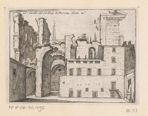 Resten van het Serapeum te Rome Cartille of Cardinal di Fiorenza Leone XI (tytuł na obiekcie) Gezichten op Rome (tytuł serii) Niektóre widoki i perspektywy niezamieszkałych miejsc w Rzymie (tytuł serii)