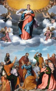 Wniebowzięcie Najświętszej Maryi Panny autorstwa Giovanni Battista Moroni