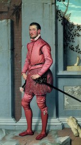 Gian Gerolamo Grumelli. Um 1560 autorstwa Giovanni Battista Moroni