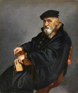 Włoski: Portret siedzącego starca autorstwa Giovanni Battista Moroni