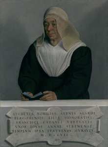 Lukrecja Agliardi Vertova 1490-1558, 1557. autorstwa Giovanni Battista Moroni