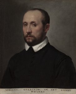 Portret Vincenza Guarignoniego, ok. 1930 r. 1572. autorstwa Giovanni Battista Moroni