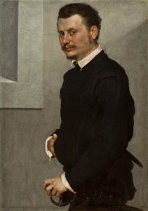 Portret mężczyzny, ok. 1520-24 autorstwa Giovanni Battista Moroni