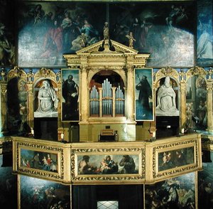 Widok organów, 1615 autorstwa Giovanni Battista Novello