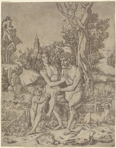 Rodzina Faunów autorstwa Giovanni Battista Palumba