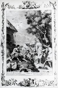 Erminia witana przez pasterza, kanto VII, Jerozolima wydana autorstwa Giovanni Battista Piazzetta