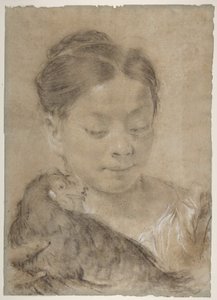 Dziewczyna z kurą autorstwa Giovanni Battista Piazzetta