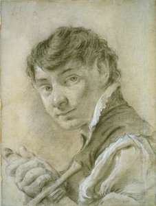 Portret młodego mężczyzny trzymającego miecz autorstwa Giovanni Battista Piazzetta