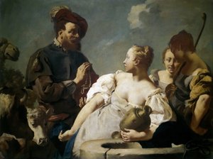 Rebeka przy studni, ok. godz. 1740.