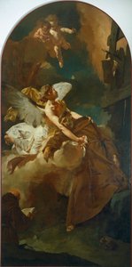 Ekstaza św. Franciszka – Giovanni Battista Piazzetta (1682-1754). autorstwa Giovanni Battista Piazzetta