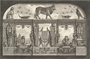 Starożytny egipski ornament, 1769. autorstwa Giovanni Battista Piranesi